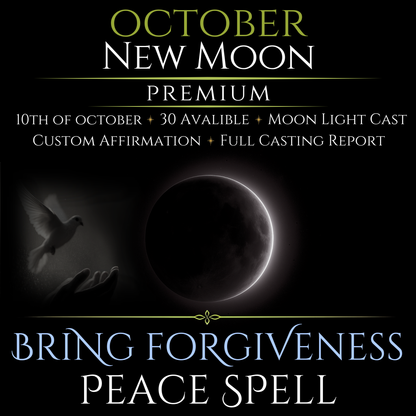 October New Moon Bring Forgiveness Peace Spell