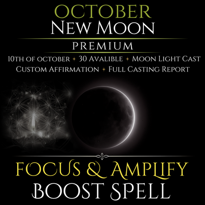 October New Moon Focus & Amplify Boost Spell