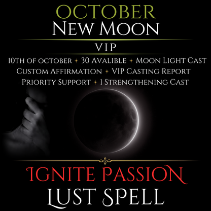 October New Moon Ignite Passion Lust Spell