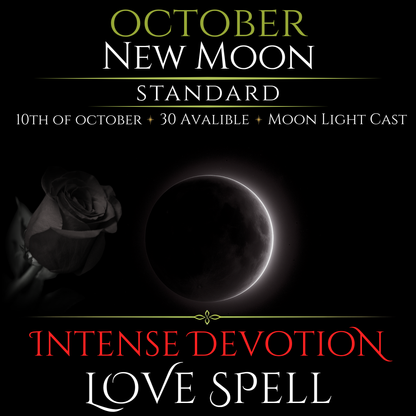 October New Moon Intense Devotion Love Spell