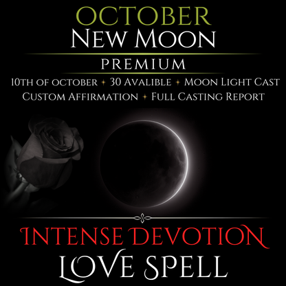 October New Moon Intense Devotion Love Spell