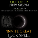October New Moon Invite Great Luck Spell