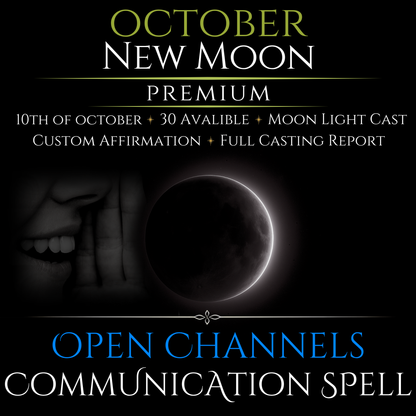 October New Moon Open Communication Clarity Spell