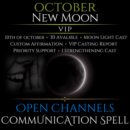 October New Moon Open Communication Clarity Spell