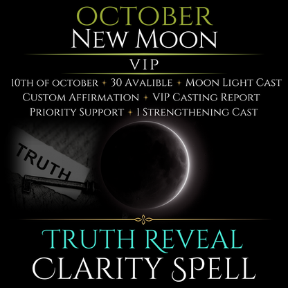 October New Moon Truth Reveal Clarity Spell