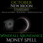 October New Moon Windfall Abundance Money Spell