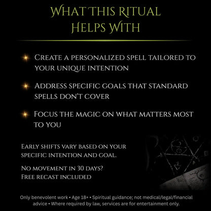July New Moon Custom Energy Bespoke Spell