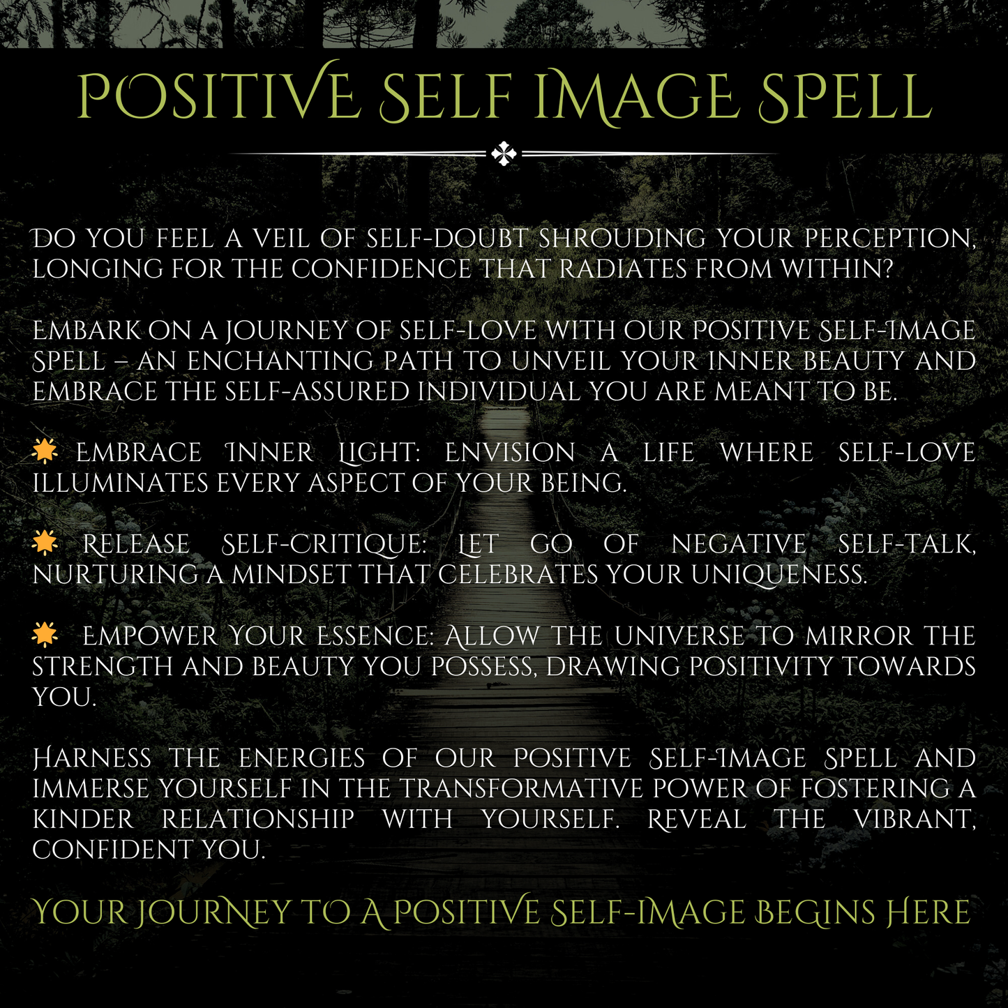 Positive Self-Image Spell