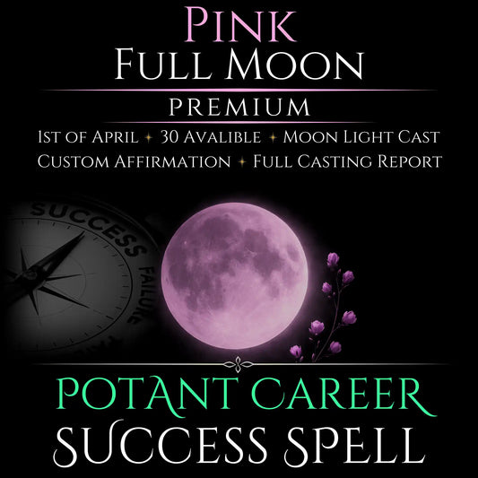 Pink Full Moon Career Growth Success Spell