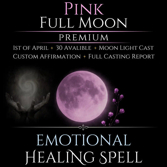 Pink Full Moon Emotional Healing Peace Spell