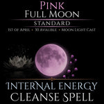 Pink Full Moon Internal Energy Cleanse Spell