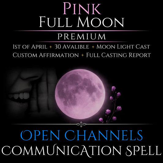 Pink Full Moon Open Communication Clarity Spell