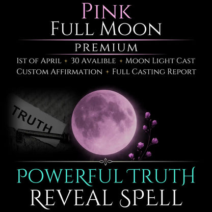 Pink Full Moon Truth Reveal Clarity Spell