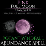Pink Full Moon Windfall Abundance Money Spell