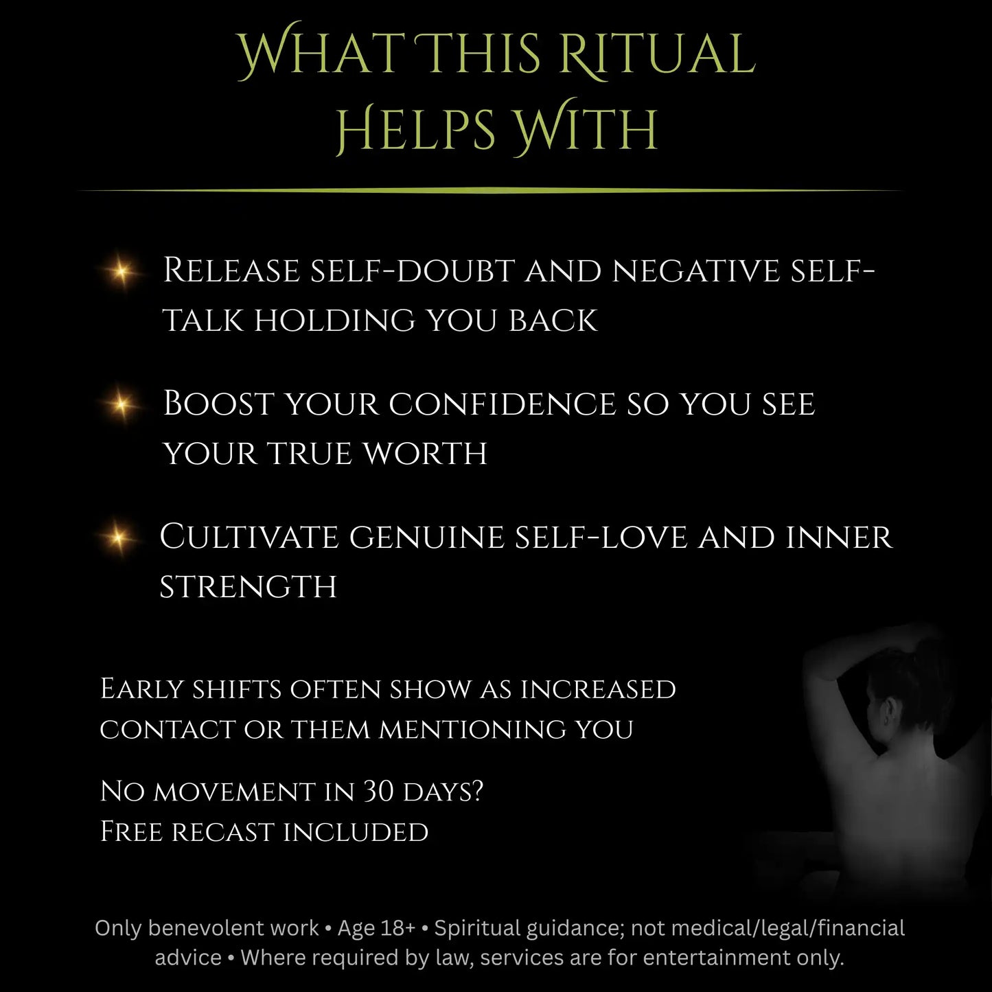 December New Moon Positive Self Image Empowerment Spell