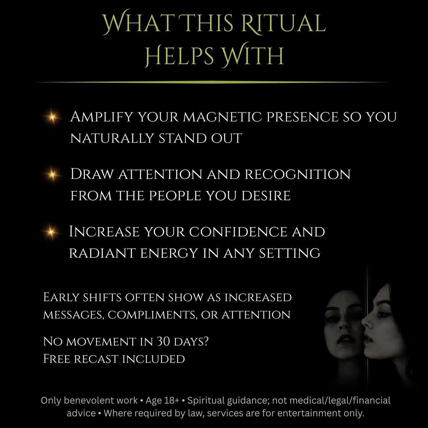 Blue Full Moon Notice Me Attraction Spell