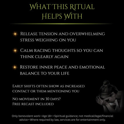 March New Moon Stress Relief Peace Spell