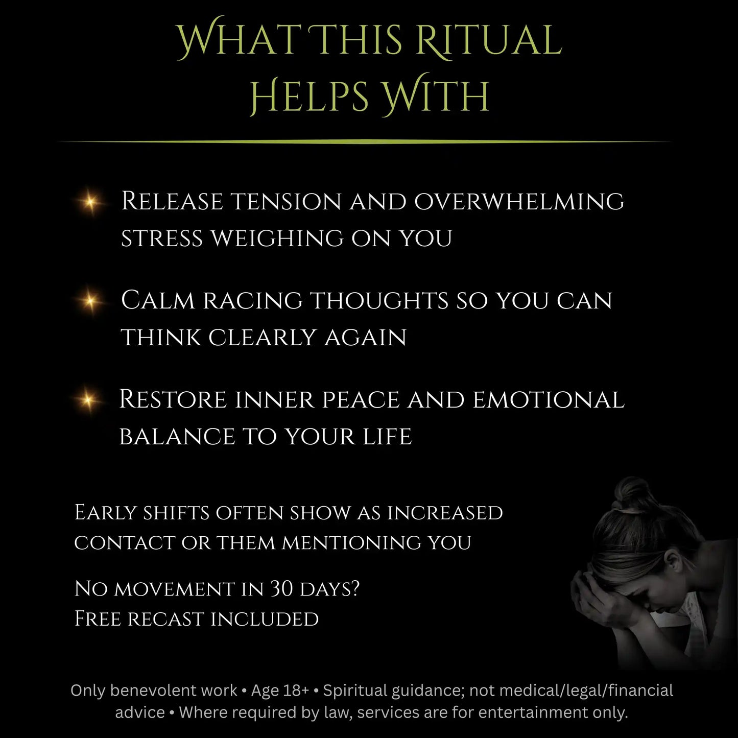 June New Moon Stress Relief Peace Spell