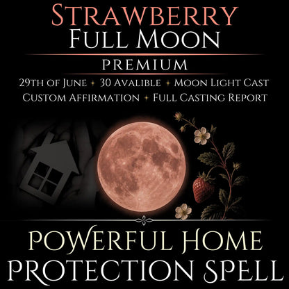 Strawberry Full Moon Blessed Home Protection Spell