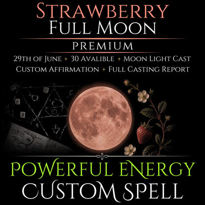 Strawberry Full Moon Custom Energy Bespoke Spell