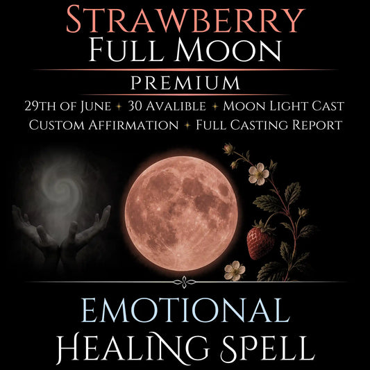 Strawberry Full Moon Emotional Healing Peace Spell