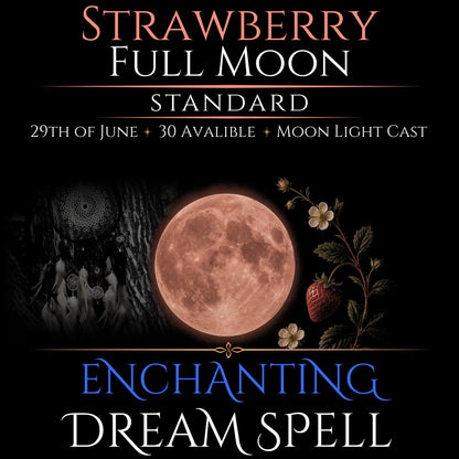 Strawberry Full Moon Enchanting Dream Connection Spell