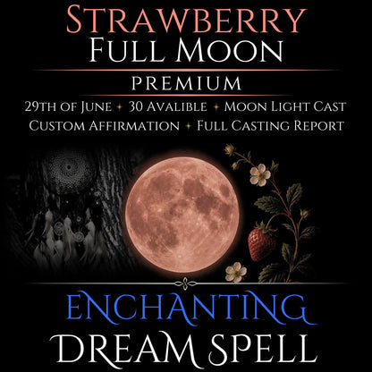 Strawberry Full Moon Enchanting Dream Connection Spell