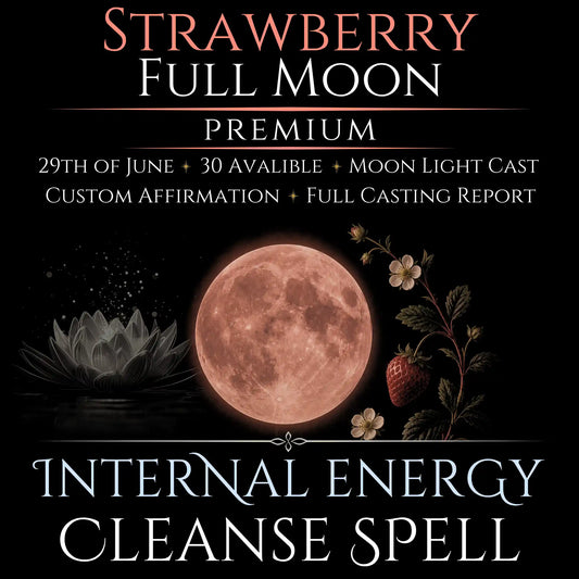 Strawberry Full Moon Internal Energy Cleanse Spell