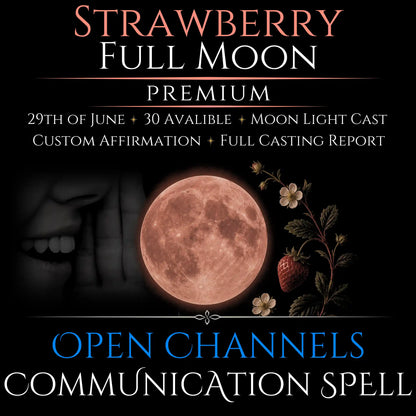 Strawberry Full Moon Open Communication Clarity Spell