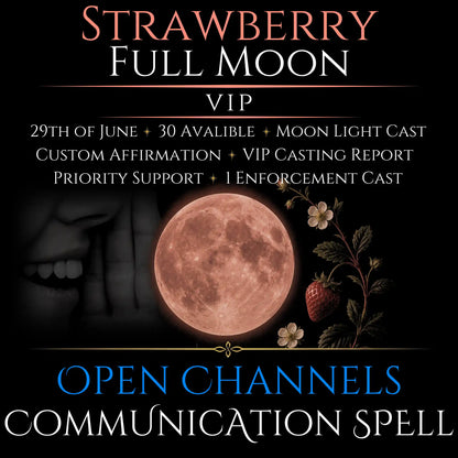 Strawberry Full Moon Open Communication Clarity Spell