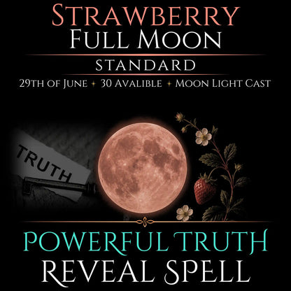 Strawberry Full Moon Truth Reveal Clarity Spell