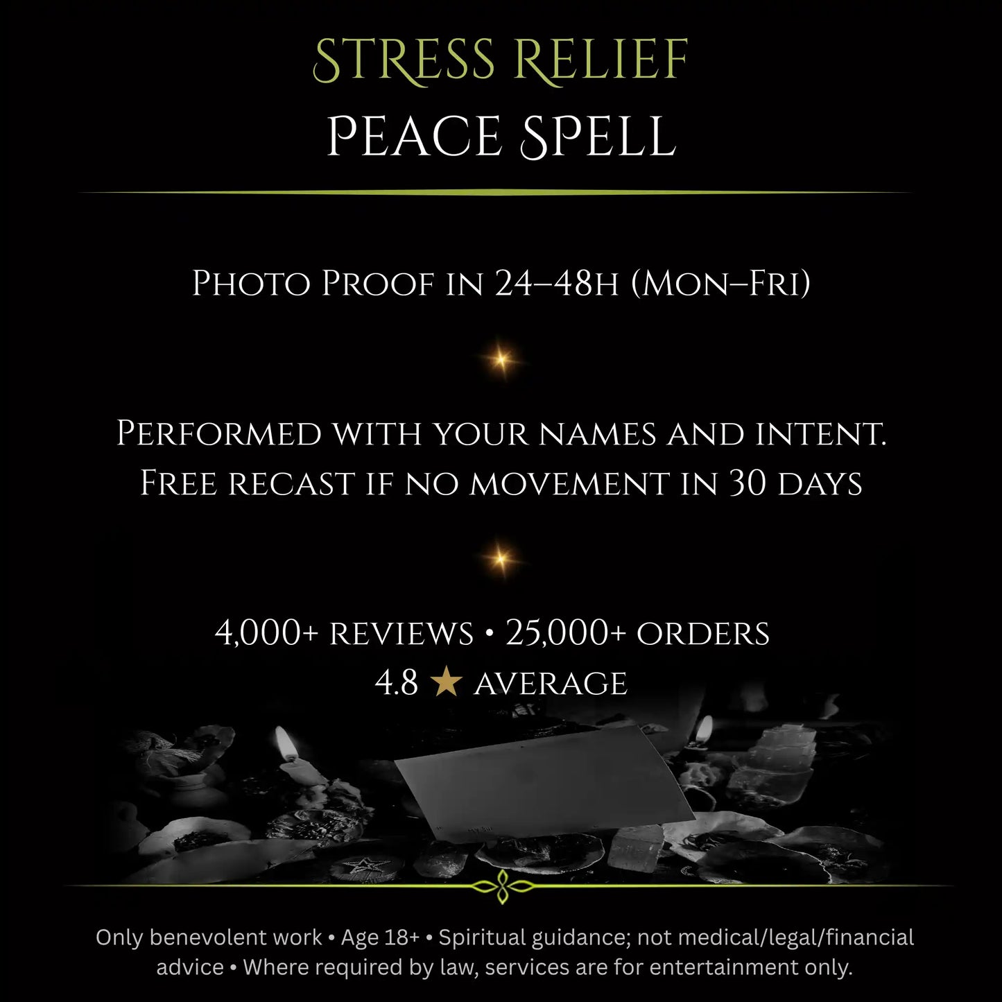 Stress Relief Peace Spell