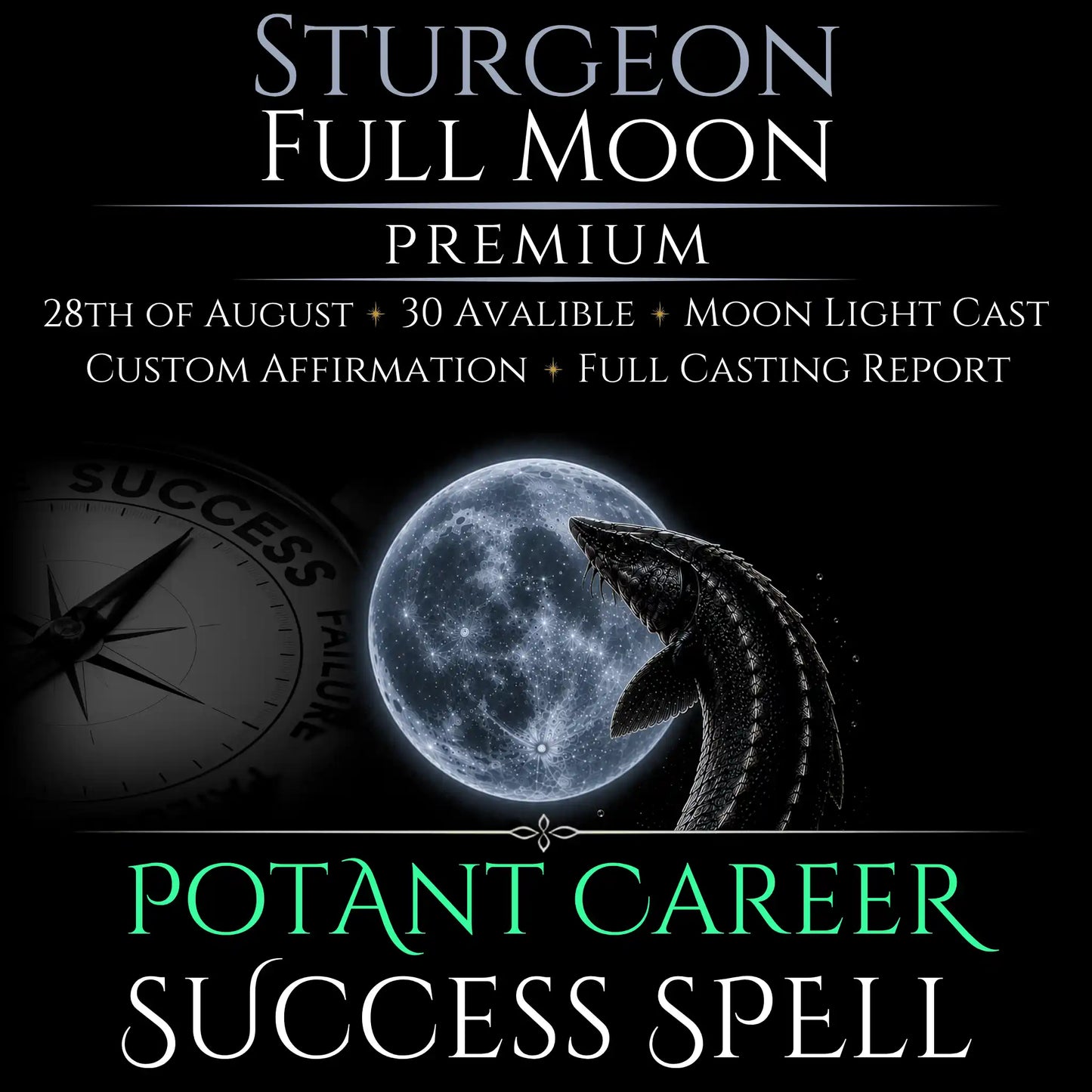 Sturgeon Full Moon Career Growth Success Spell