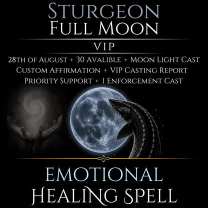 Sturgeon Full Moon Emotional Healing Peace Spell