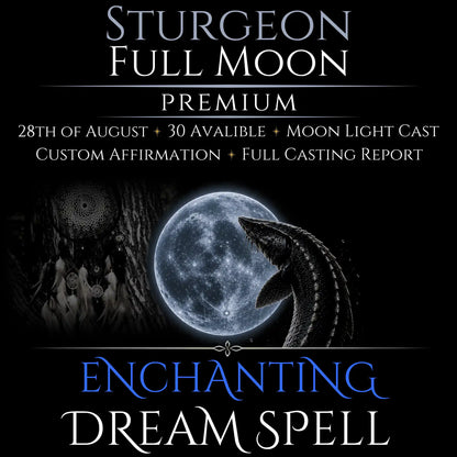 Sturgeon Full Moon Enchanting Dream Connection Spell