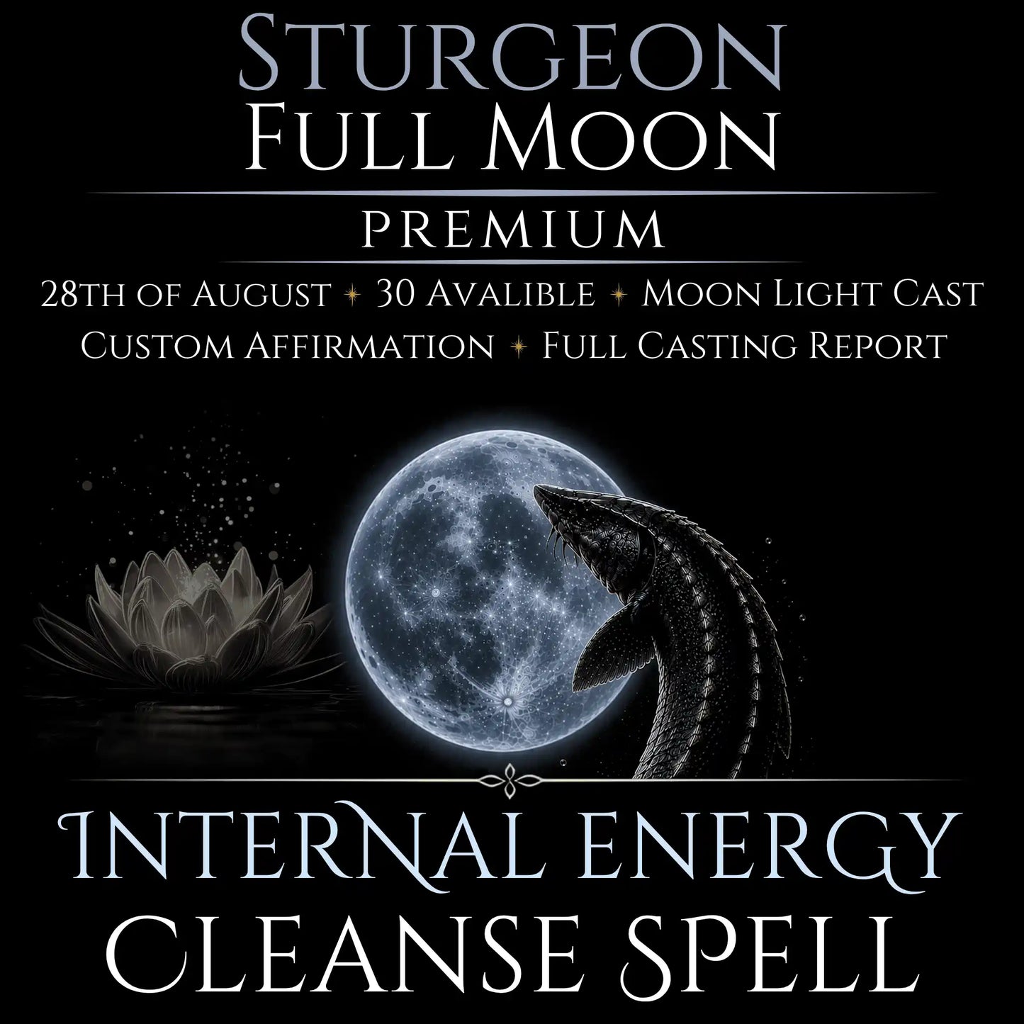 Sturgeon Full Moon Internal Energy Cleanse Spell