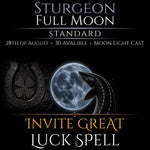 Sturgeon Full Moon Invite Great Luck Spell