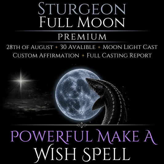 Sturgeon Full Moon Make A Wish Bespoke Spell