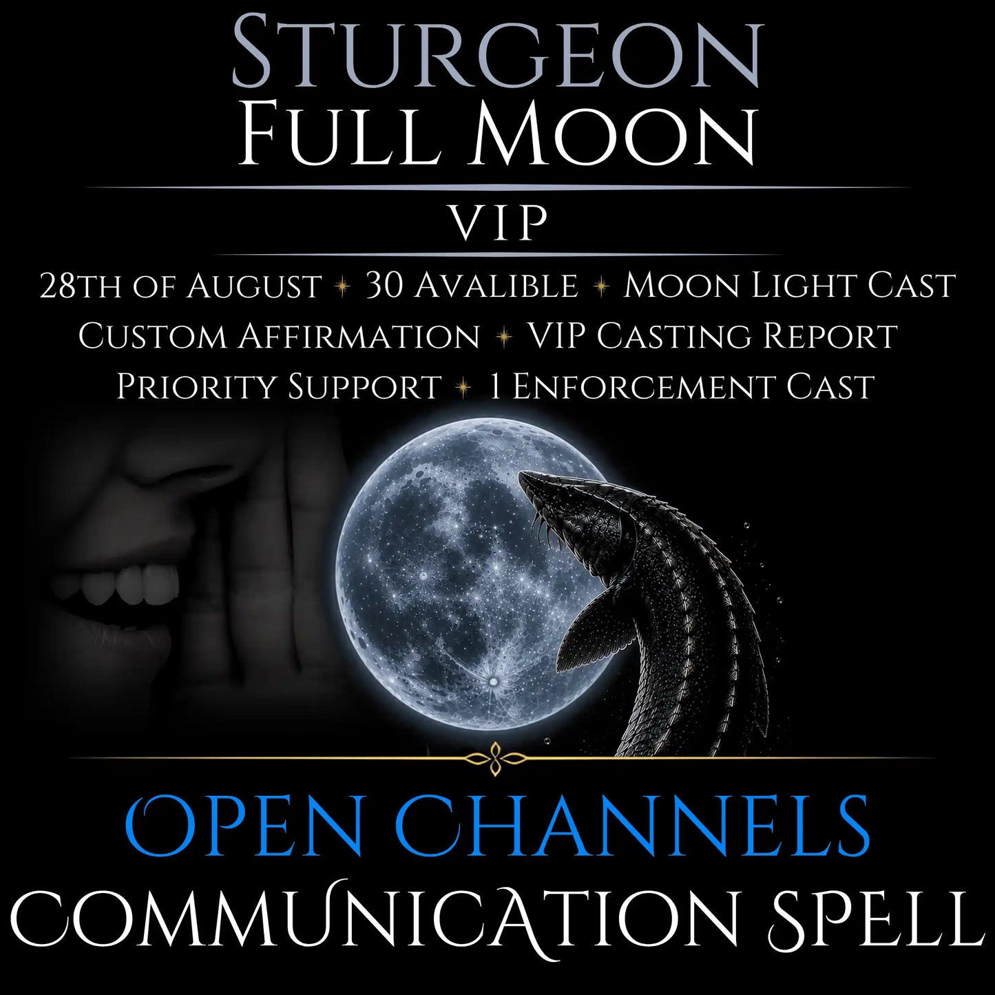 Sturgeon Full Moon Open Communication Clarity Spell