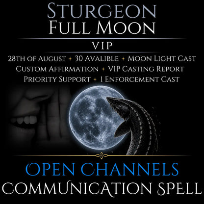 Sturgeon Full Moon Open Communication Clarity Spell