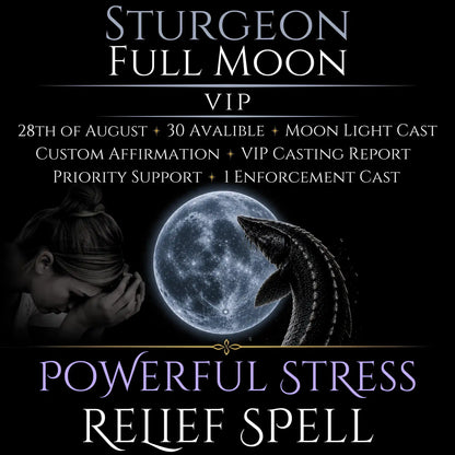 Sturgeon Full Moon Stress Relief Peace Spell