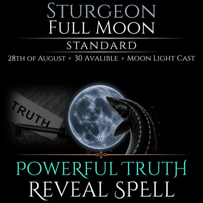 Sturgeon Full Moon Truth Reveal Clarity Spell