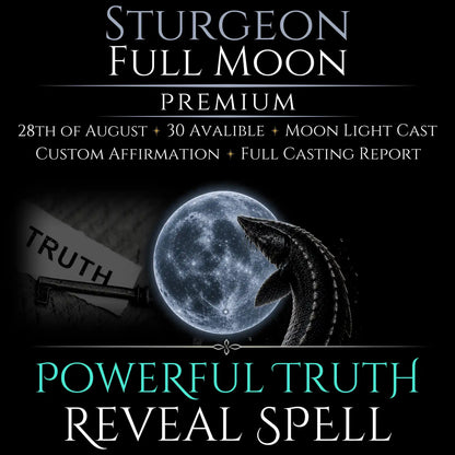 Sturgeon Full Moon Truth Reveal Clarity Spell