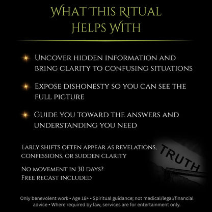 Truth Reveal Clarity Spell