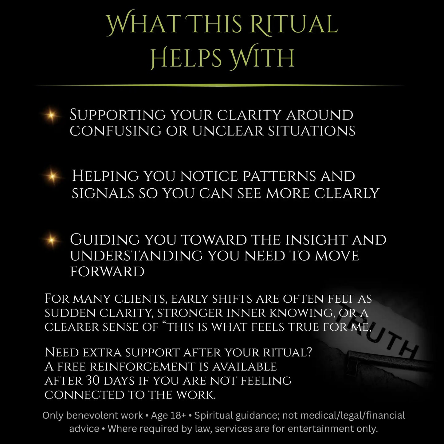 Truth & Clarity Ritual