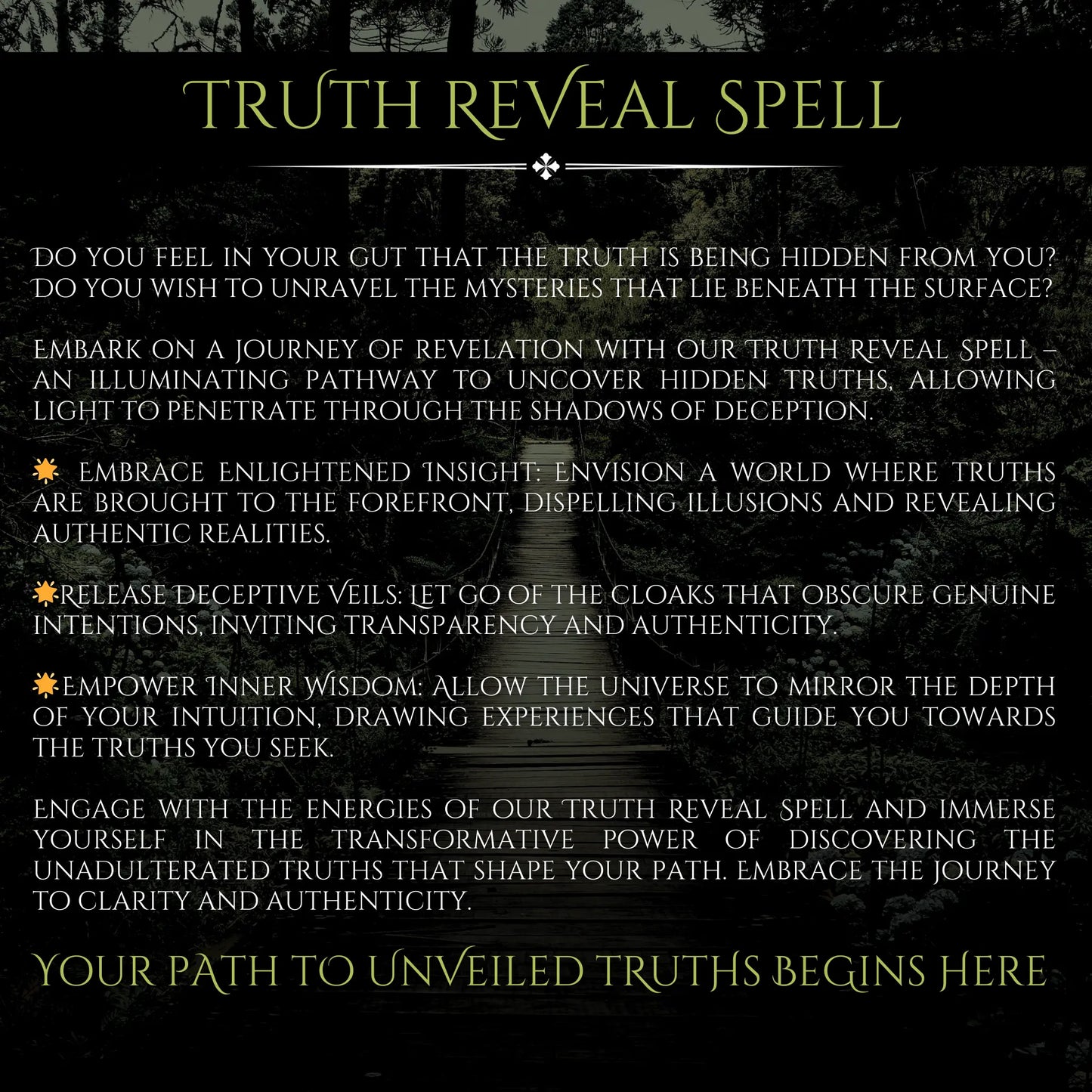 Truth Reveal Spell