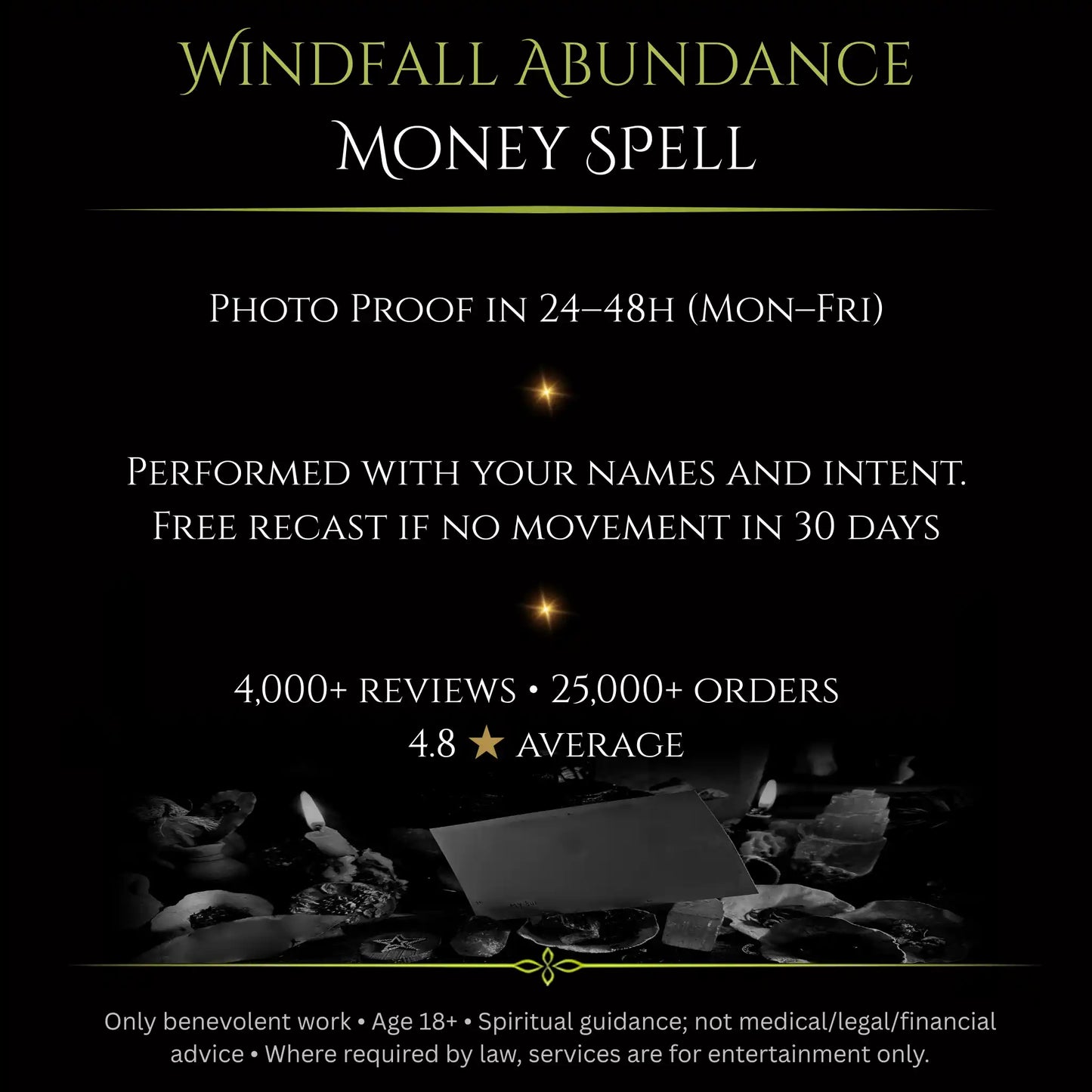 Windfall Abundance Money Spell