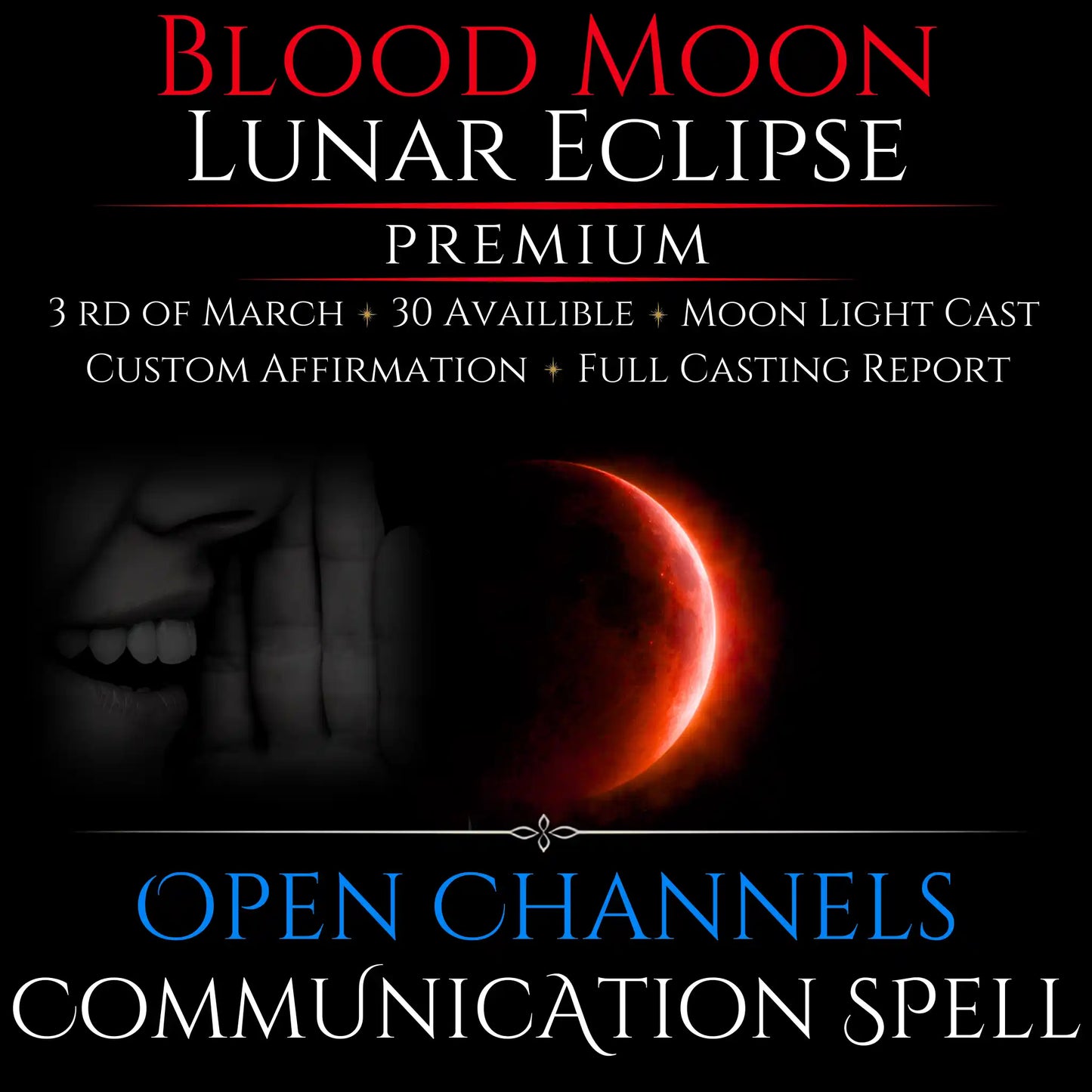 Blood Moon Lunar Eclipse Open Communication Clarity Spell