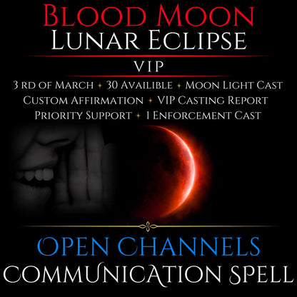 Blood Moon Lunar Eclipse Open Communication Clarity Spell